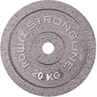 POWRX Discos Hierro Fundido 2-5 - 20 kg - Pesas Ideales para Mancuernas y Barras con diámetro 30 mm + PDF Workout (Plata…